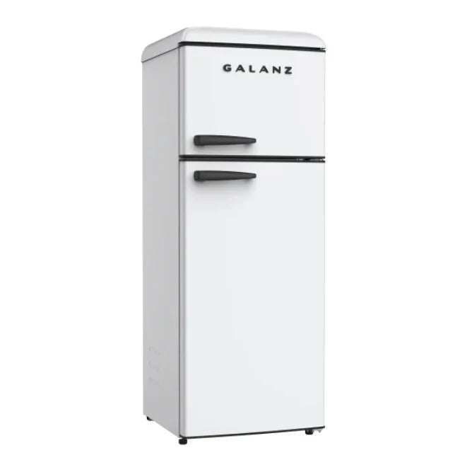 White 7.6 Cu Ft Retro Top Mount Refrigerator W5311