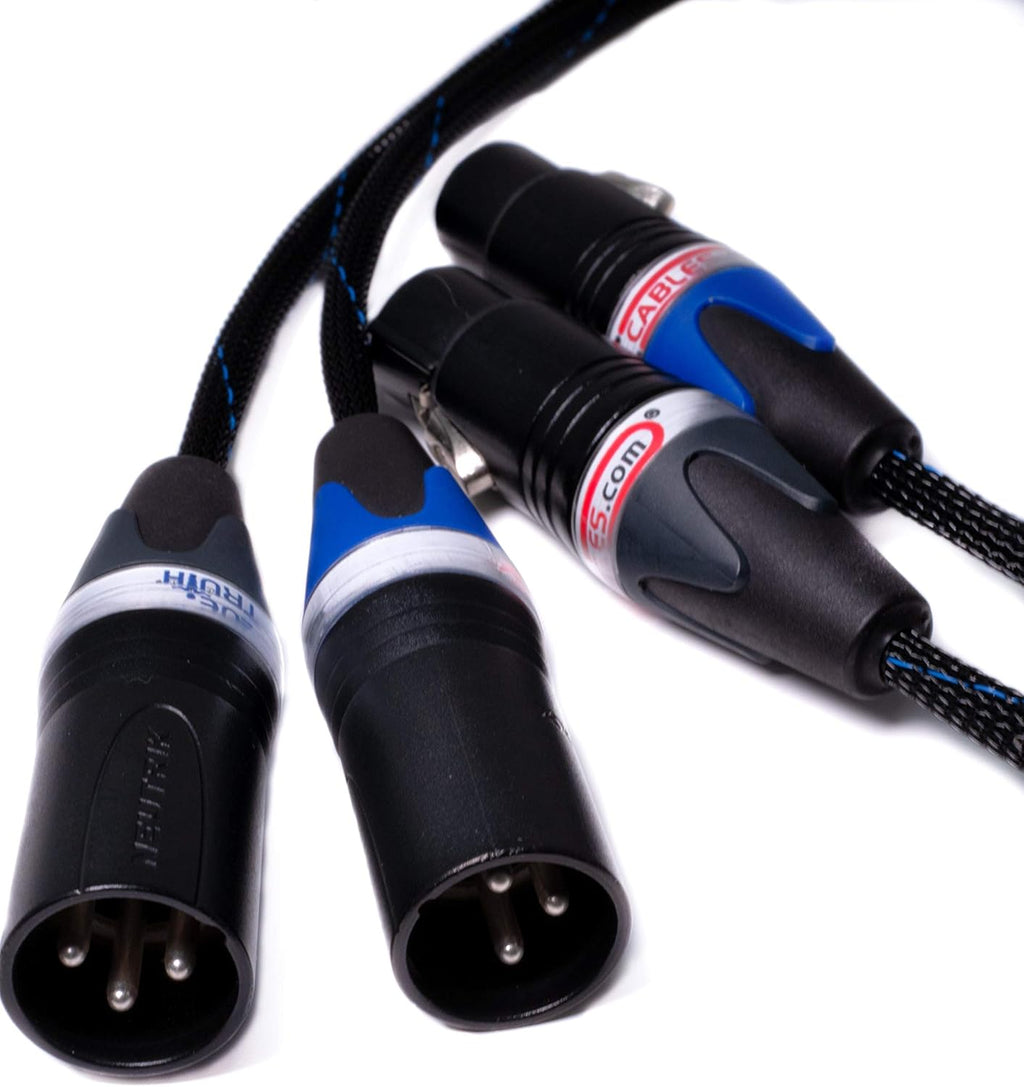 Balanced XLR Cables Stereo Pair 6 Feet O2606