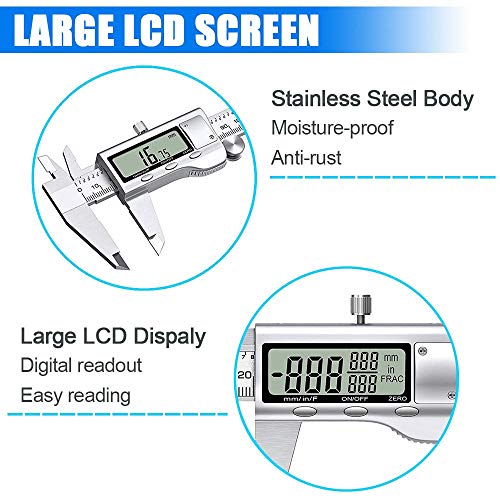 Stainless Steel Digital Caliper 6 Inch I3666
