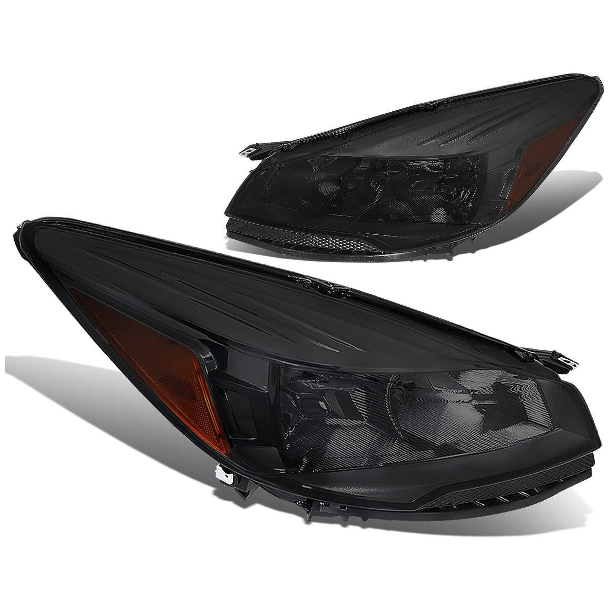 Smoked Housing Amber Corner Headlamp Pair I3764