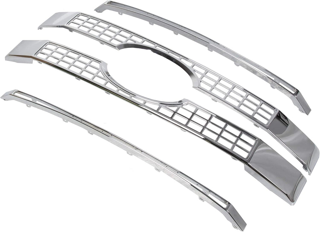 Chrome Front Hood Bumper Grille 4PCS M12624