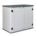 260 Gallon Waterproof Lockable Off-White Outdoor Storage Deck Box X811
