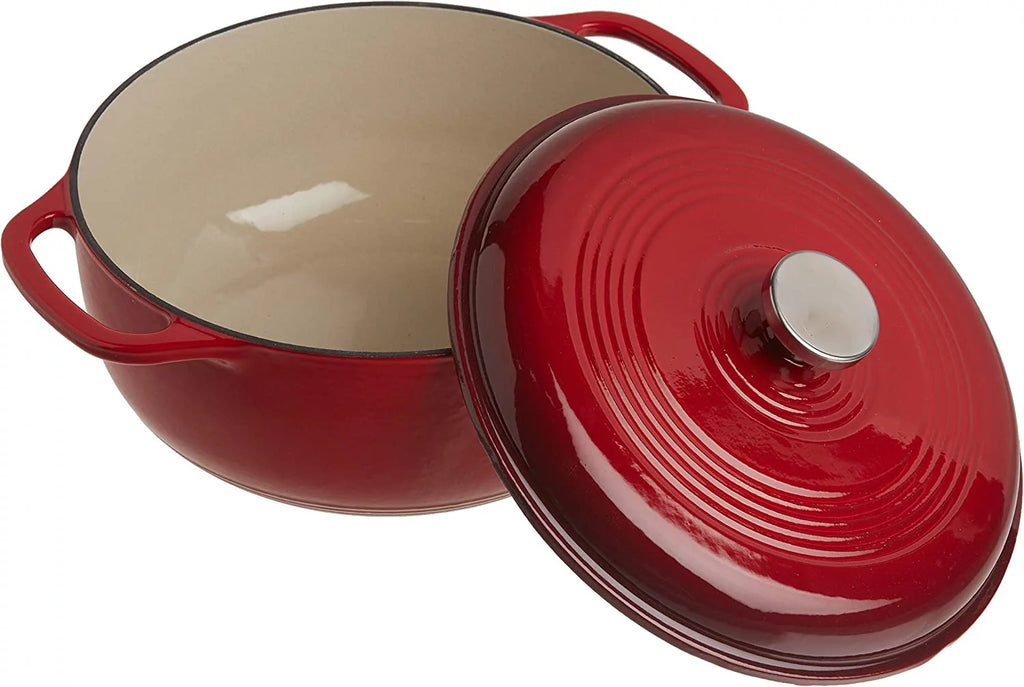 Enameled Cast Iron Dutch Oven 6-Quart Red M607