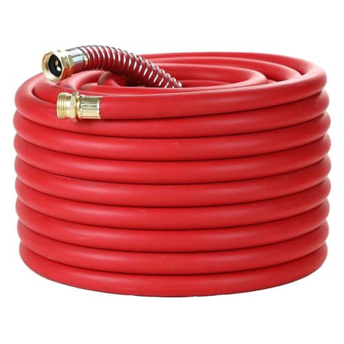 50FT 3/4 Heavy Duty Rubber Garden Hose 200psi Hot/Cold Water D604840
