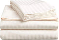 Pure Pima Cotton 4-Piece Bed Sheets Set Queen Size Sateen Weave Ivory Q605772