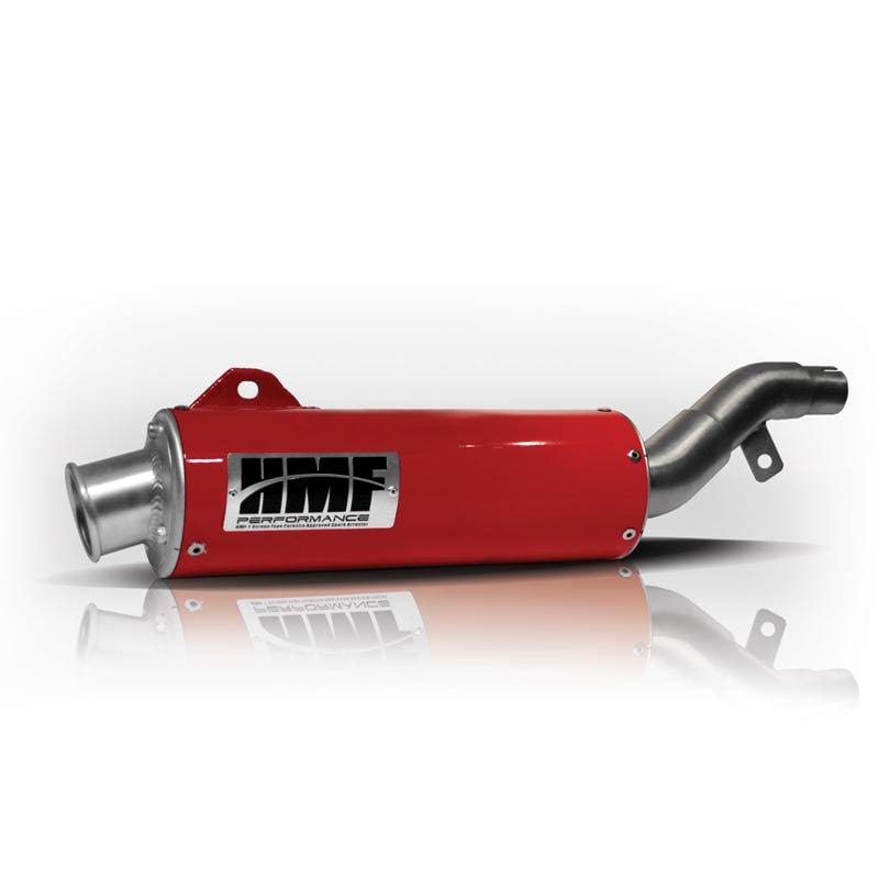 Red Slip on Exhaust with Turn-Down End Cap W8199