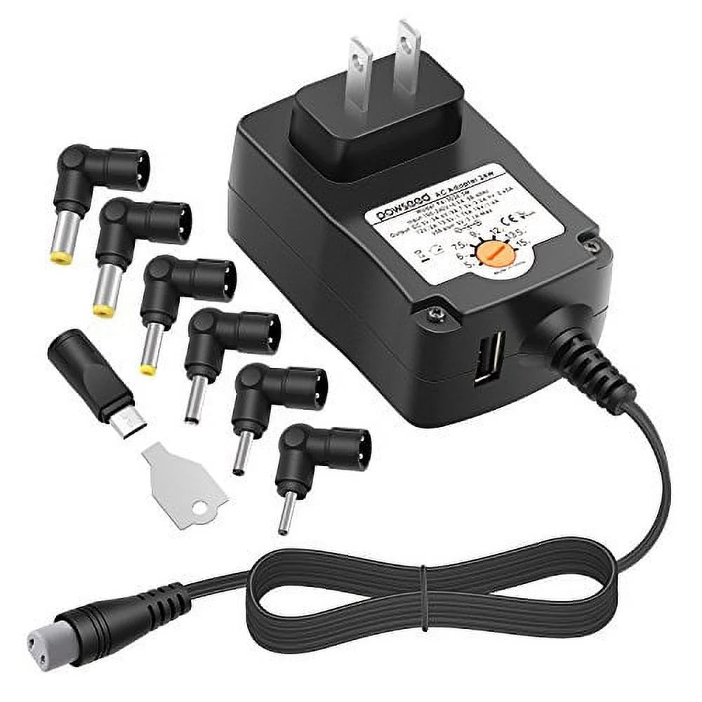 24W Multi Voltage Charger Power Supply Adapter Y774