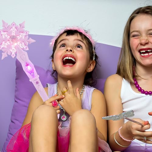 Glow Snowflake Fairy Wand with Sound, 12.59 Inch C855305
