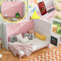 Full Size Wood Murphy Bed with Storage Shelves T67264