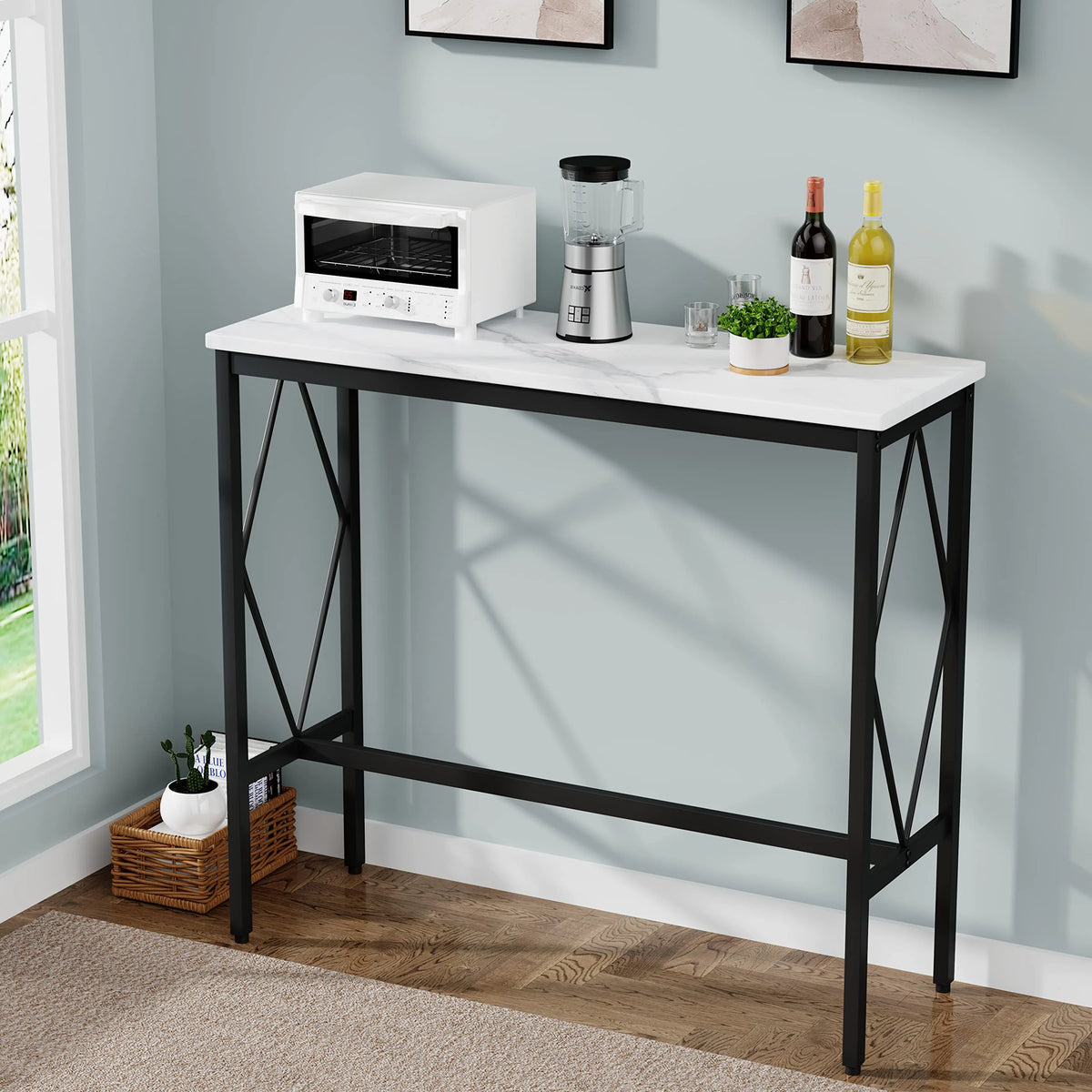2-Tier Entryway Table with Open Shelf N5388