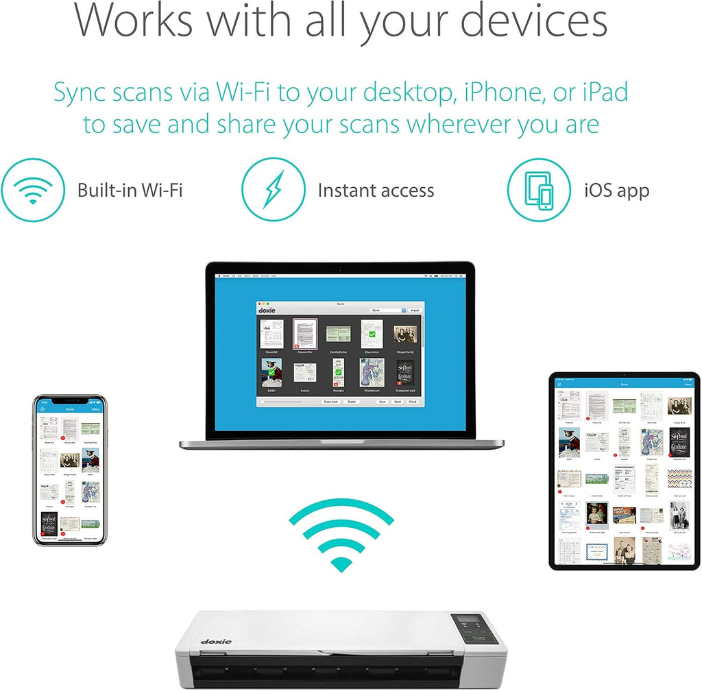 Rechargeable Document Scanner with ADF and Wi-Fi U5267