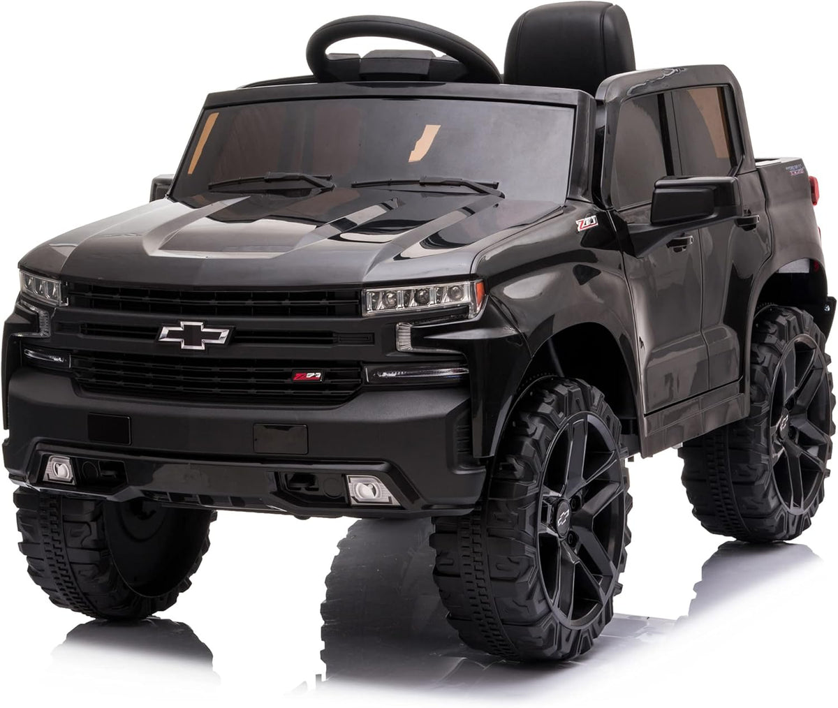 12V Battery Powered Ride On Truck Car with Remote Control, MP3/Bluetooth, LED Lights - Pink Q449791