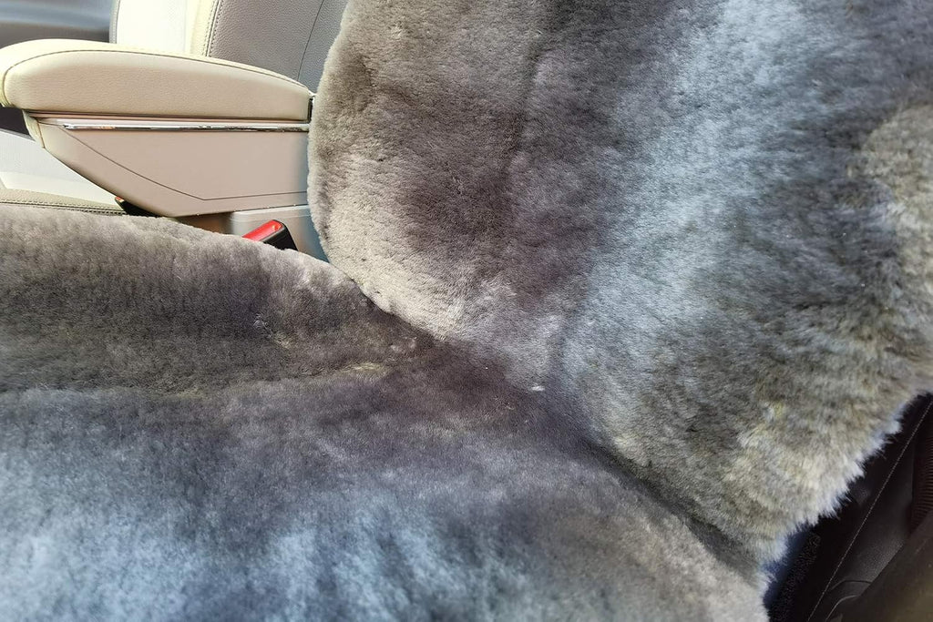 Charcoal Sheepskin Seat Cover C254435