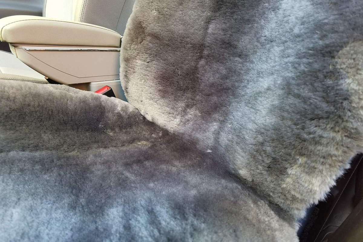 Charcoal Sheepskin Seat Cover C254435