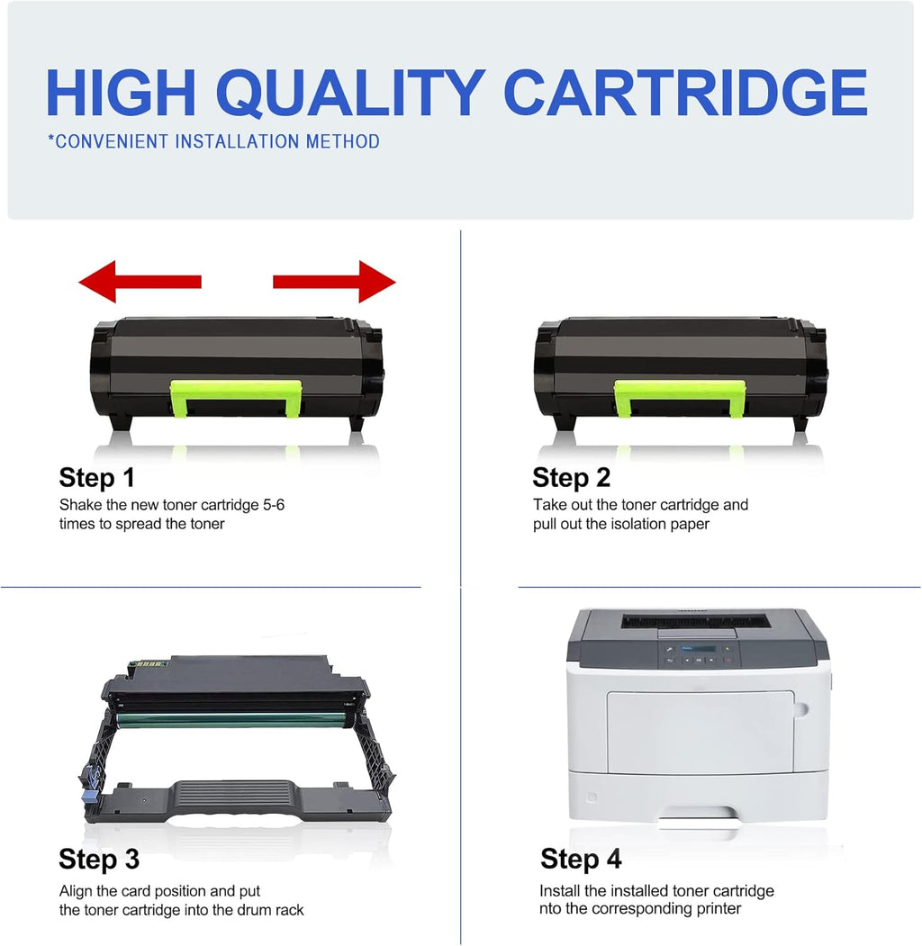 Compatible High Yield Toner Cartridge 2 Black L428