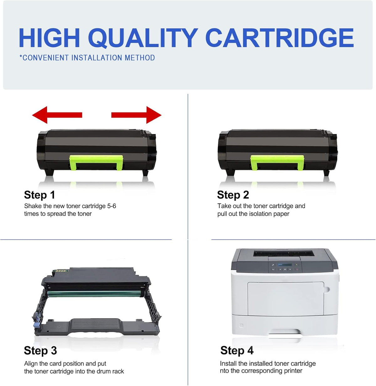 Compatible High Yield Toner Cartridge 2 Black L428