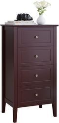 White 4 Drawer Wood Dresser V799399