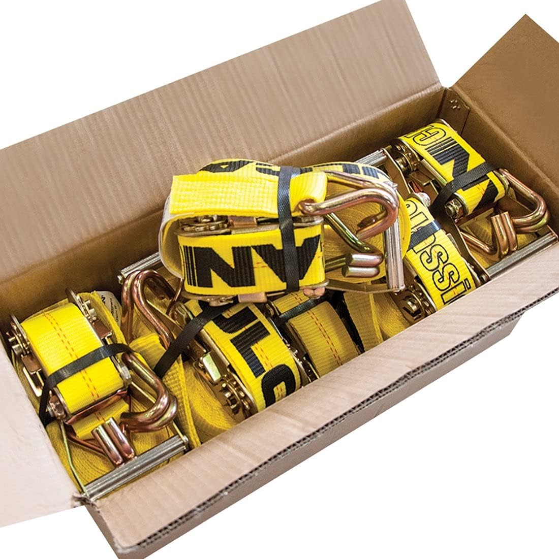 2 Inch x 27 Foot 8 Pack Ratchet Strap with Wire Hooks Y92695