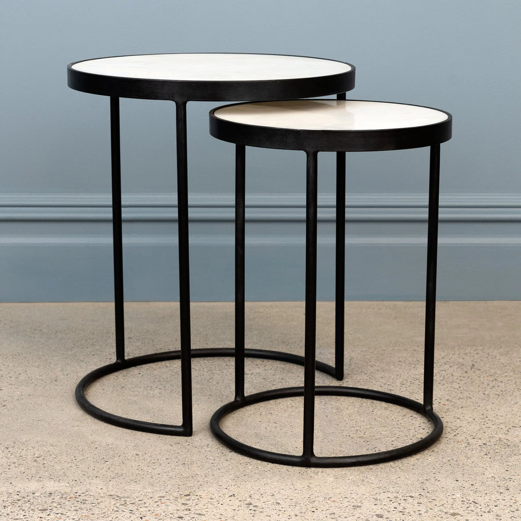 Round Marble Nesting Tables Y7022
