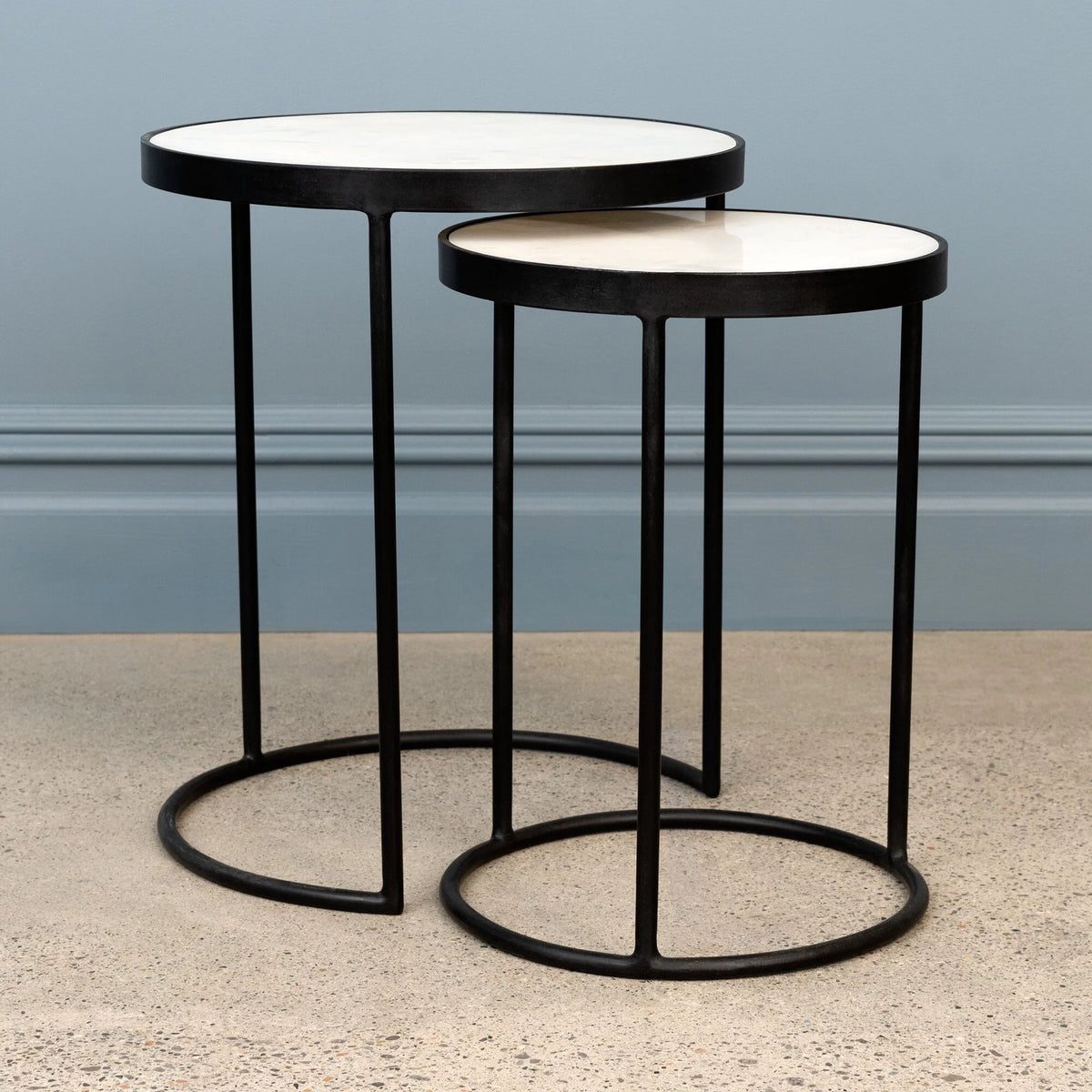 Round Marble Nesting Tables Y7022