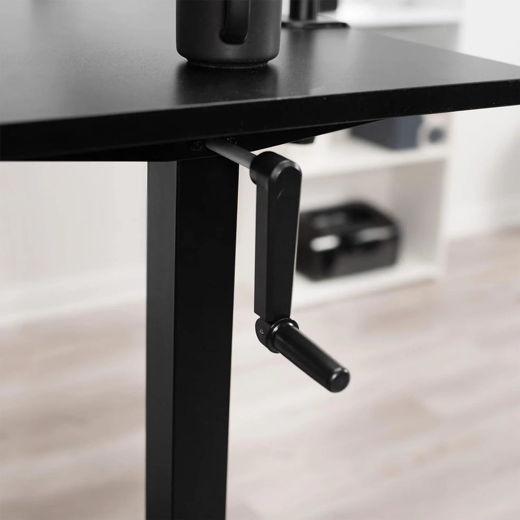 Dark Walnut 43 X 24 Inch Height Adjustable Standing Desk V297