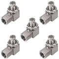 5 Pcs M18x1.5 90-Degree 304 Stainless Steel 02 Sensor Adapter I629580