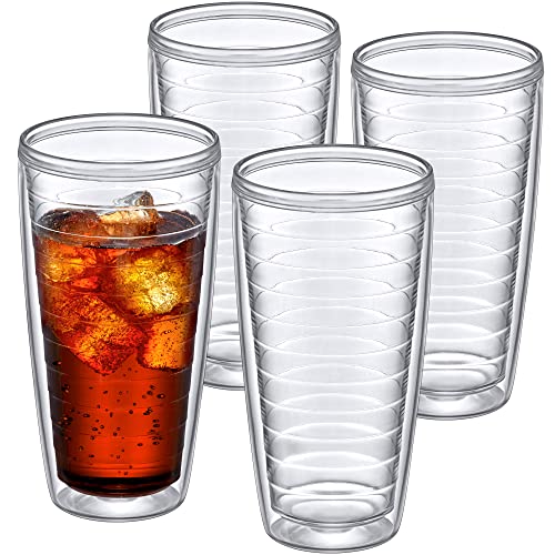 24-Ounce Insulated Plastic Tumblers Set of 4 P8851