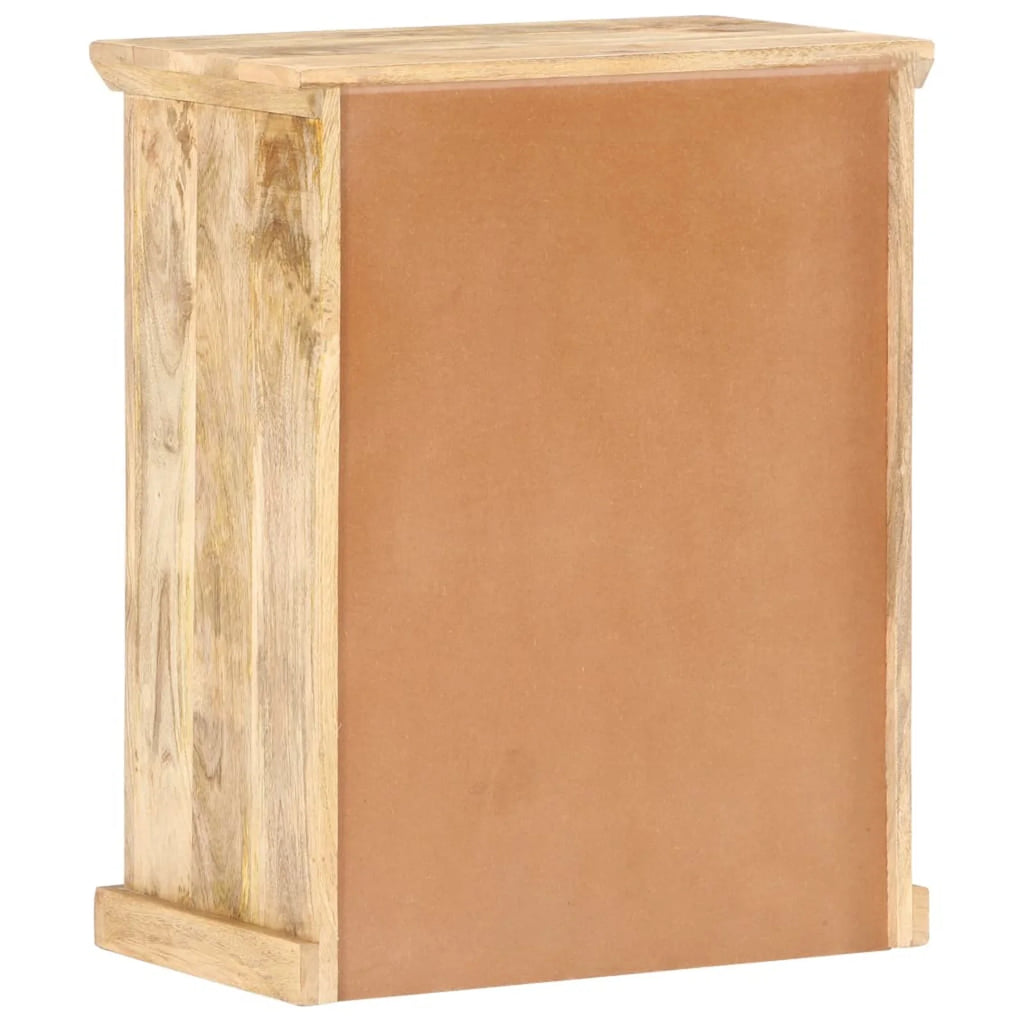 Solid Mango Wood Sideboard with Steel Doors L24373