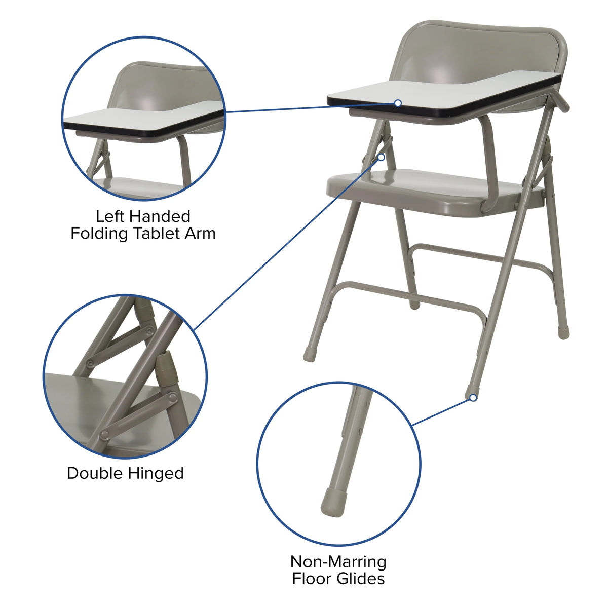 Folding Chair with Tablet Arm Q917940