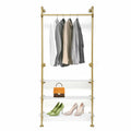 Wall Mounted Garment Rack Gold A631