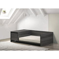 Dark Gray Off White Pet Bed with Cushion S44849