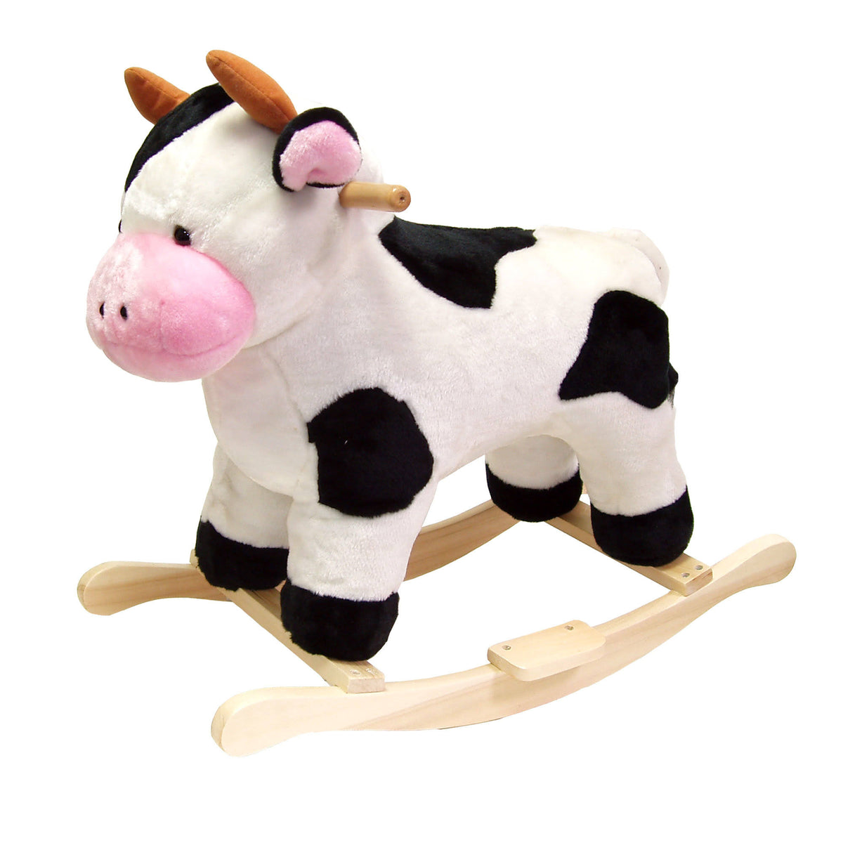 Black White Cow Plush Rocking Animal A2573