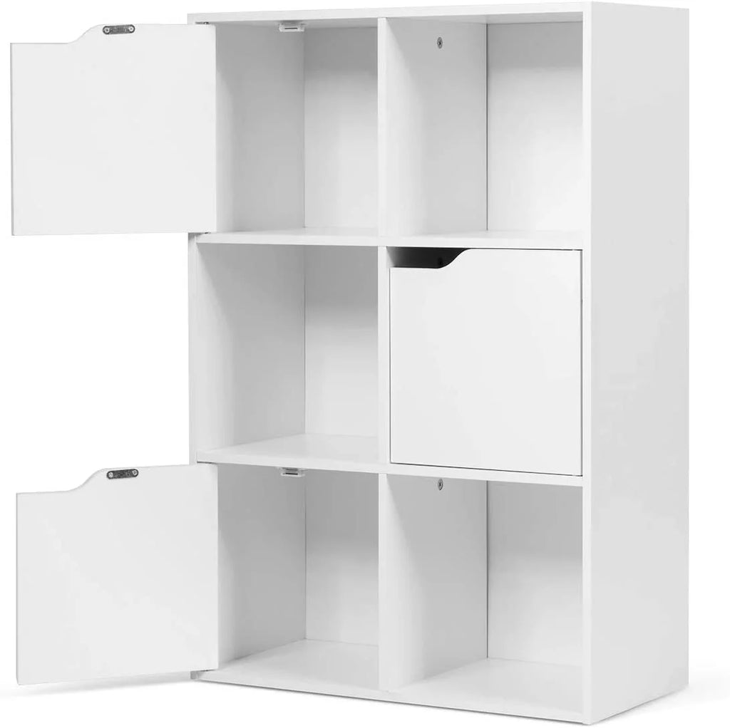 White 6-Cube Storage Organizer Cabinet N549
