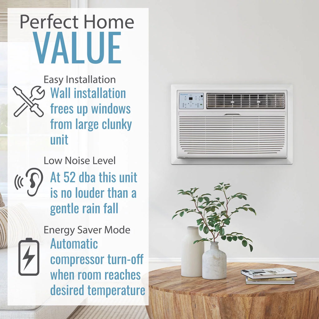 8,000 BTU White Through-the-Wall Air Conditioner Y676