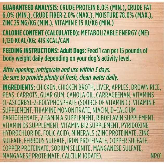 Wet Dog Food Chicken Apple C80189
