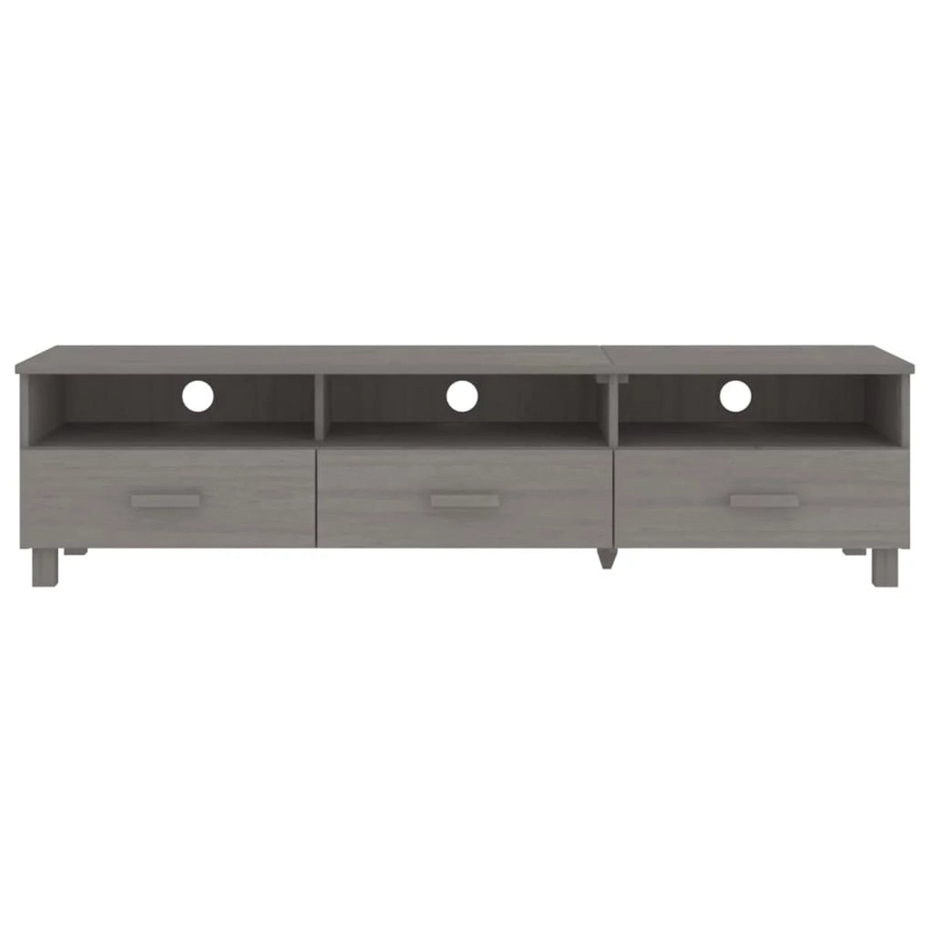 Light Gray Solid Wood Pine TV Stand N153163