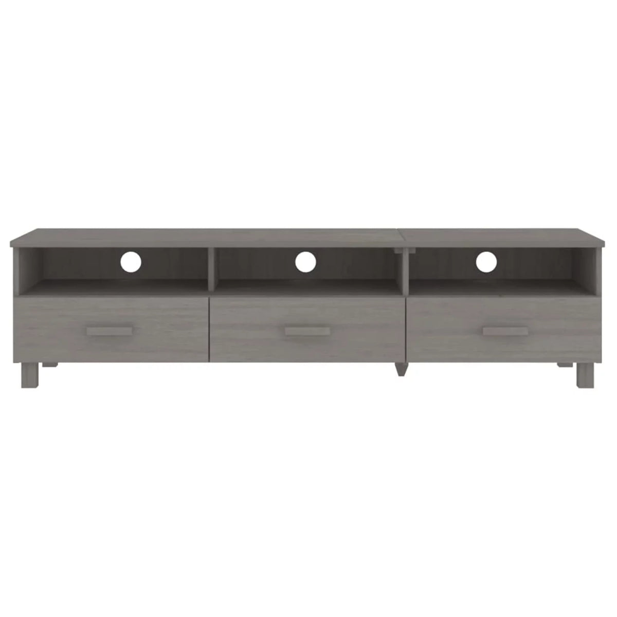 Light Gray Solid Wood Pine TV Stand N153163