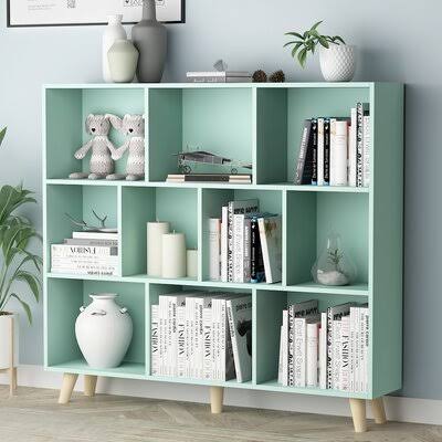 Green 42.1x22 H Cube Bookcase W3873