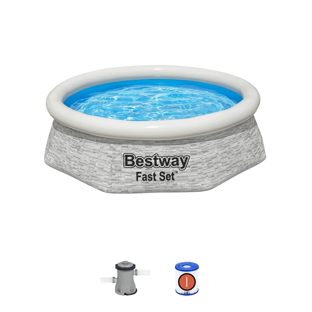 12' x 30 Round Inflatable Swimming Pool Set U2954
