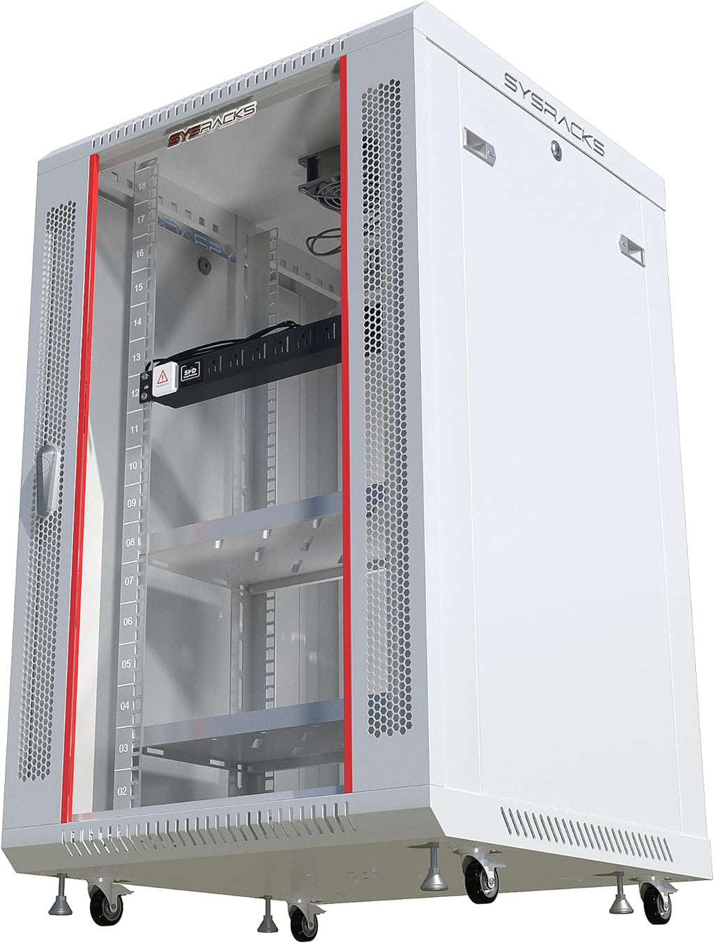18U Wall Mount Server Rack Cabinet Enclosure 24 Inch Depth N1103