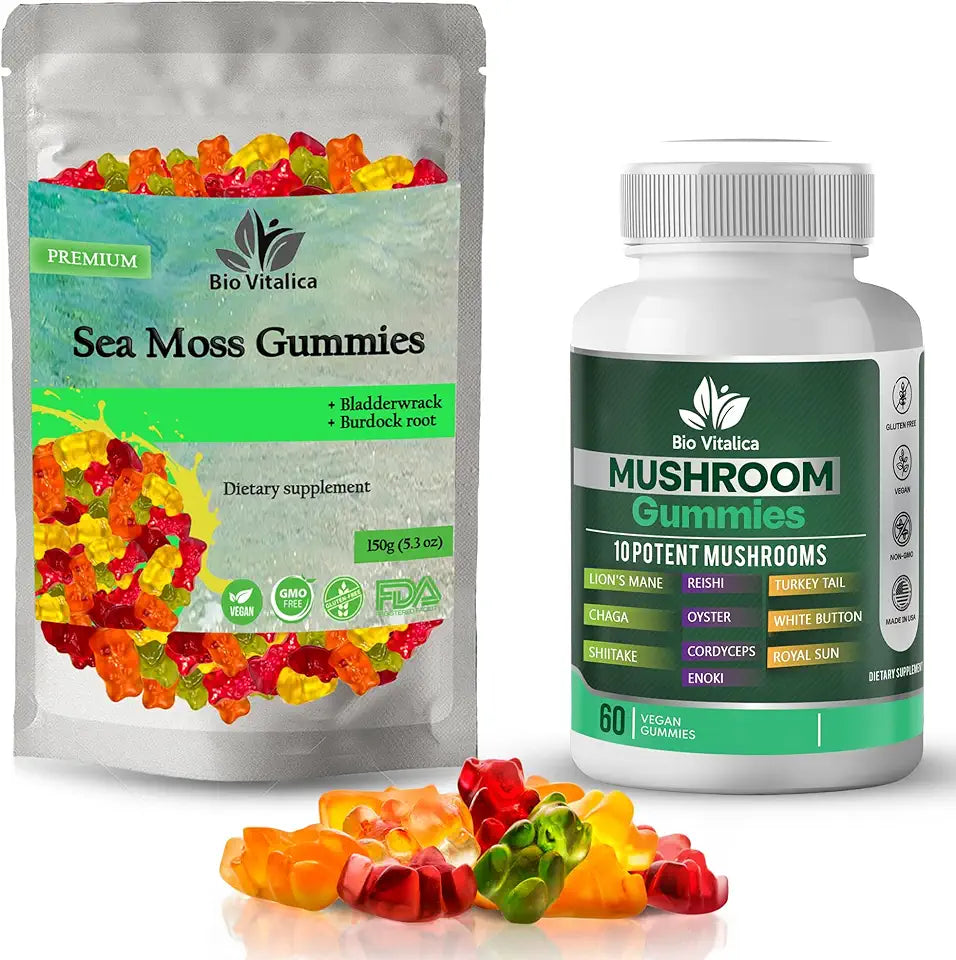 Sea Moss Gummies & Mushroom Gummies Bundle K709541