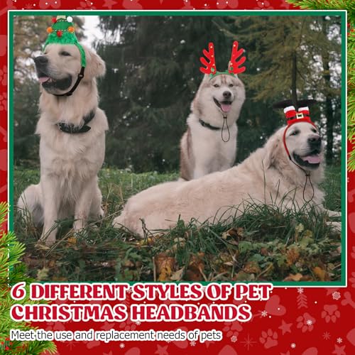 Christmas Pet Headband with Adjustable Rubber Band P561601