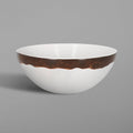 Oak Brown Porcelain Bowl L955