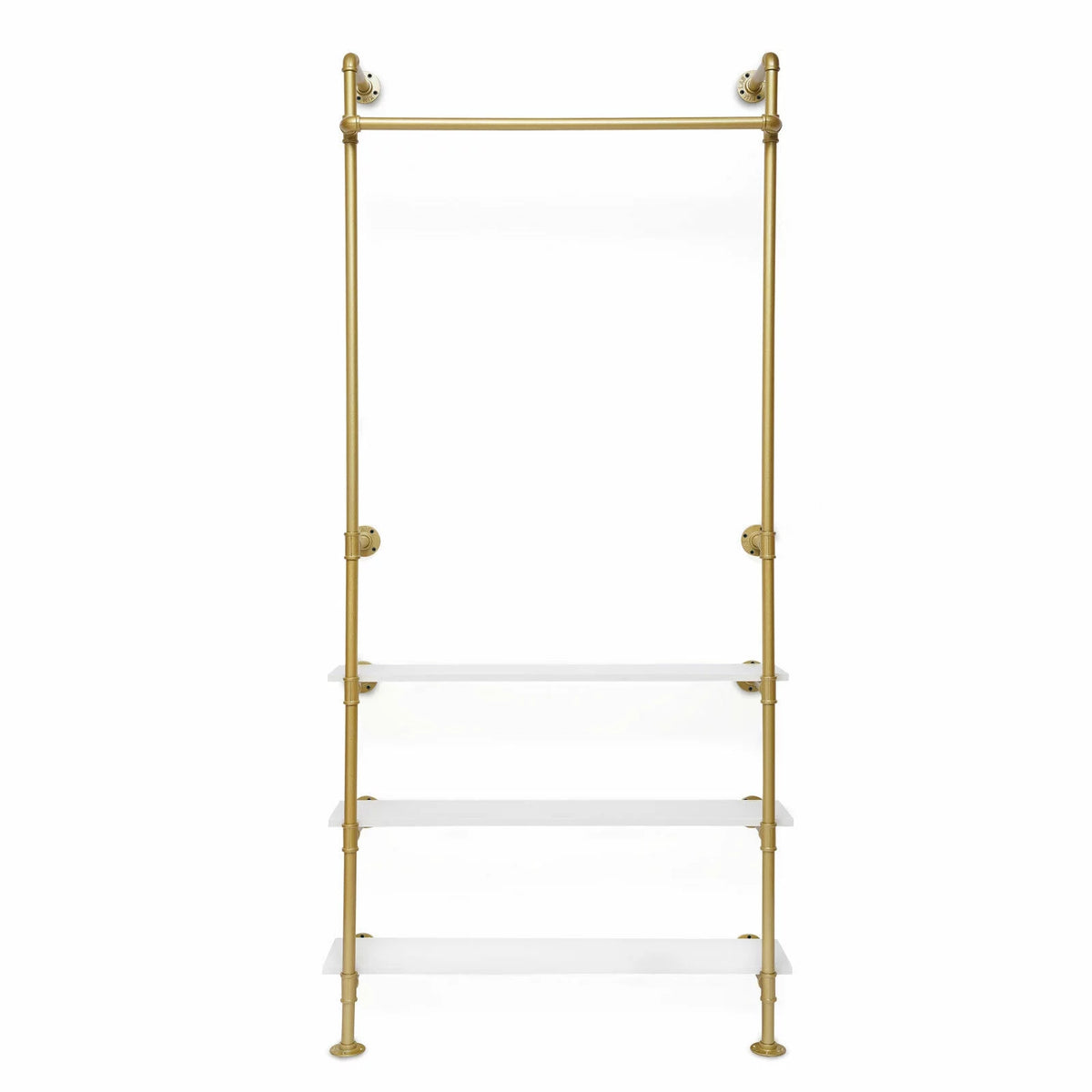 Wall Mounted Garment Rack Gold A631
