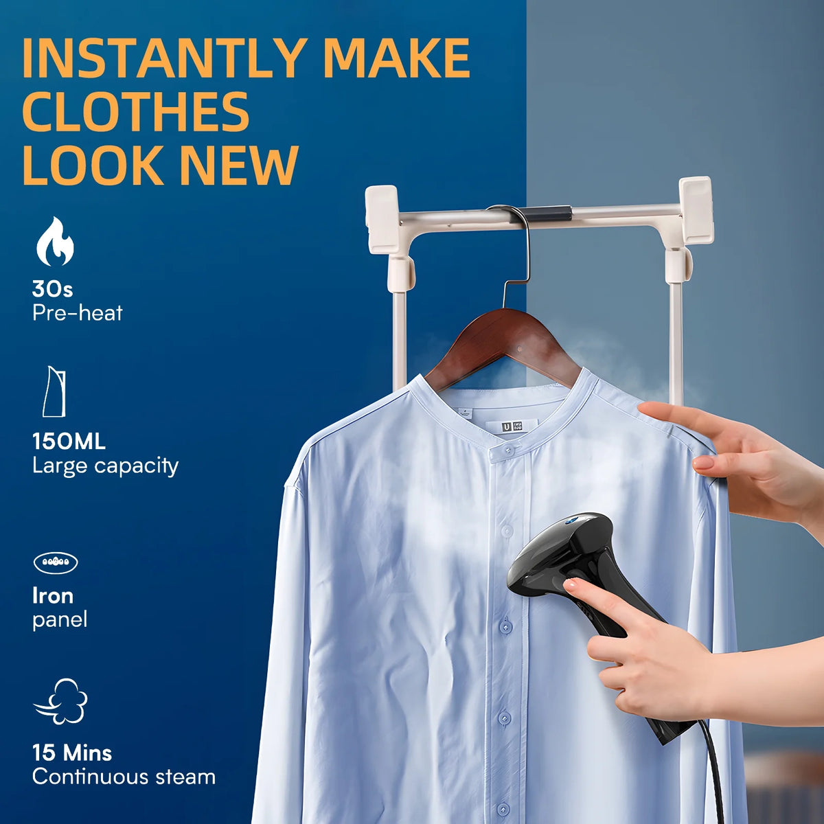 800W Portable Handheld Garment Steamer L601