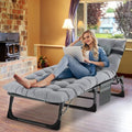 Folding Camping Cot with Mattress & Pillow I8129