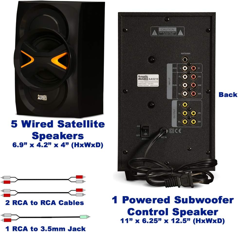 5.1 Speaker System with Bluetooth D6780