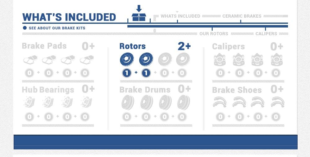 Vented 6 Lug Rotors X2363