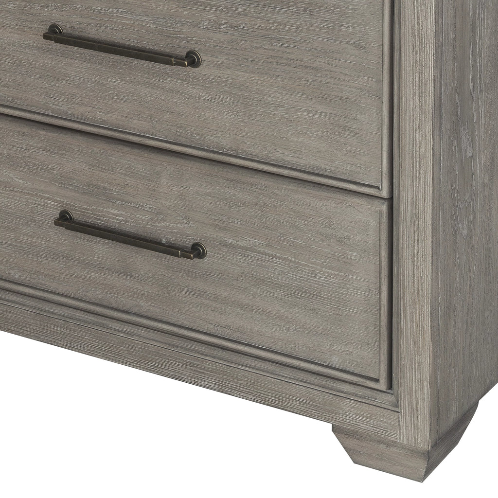 Gray Wood 6 Drawers Dresser E35610