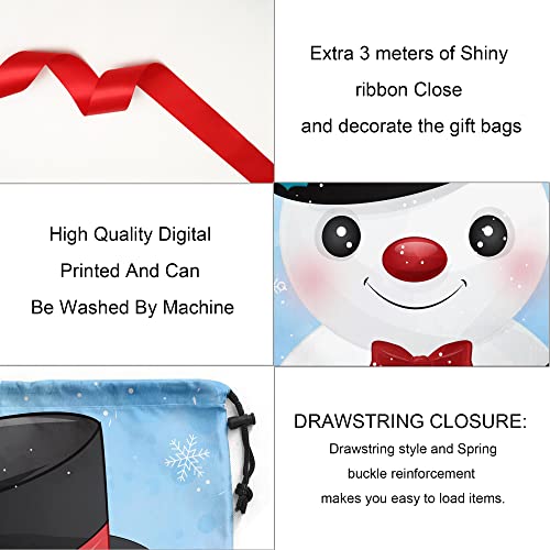 Extra Large Reusable Christmas Drawstring Gift Bags O90175